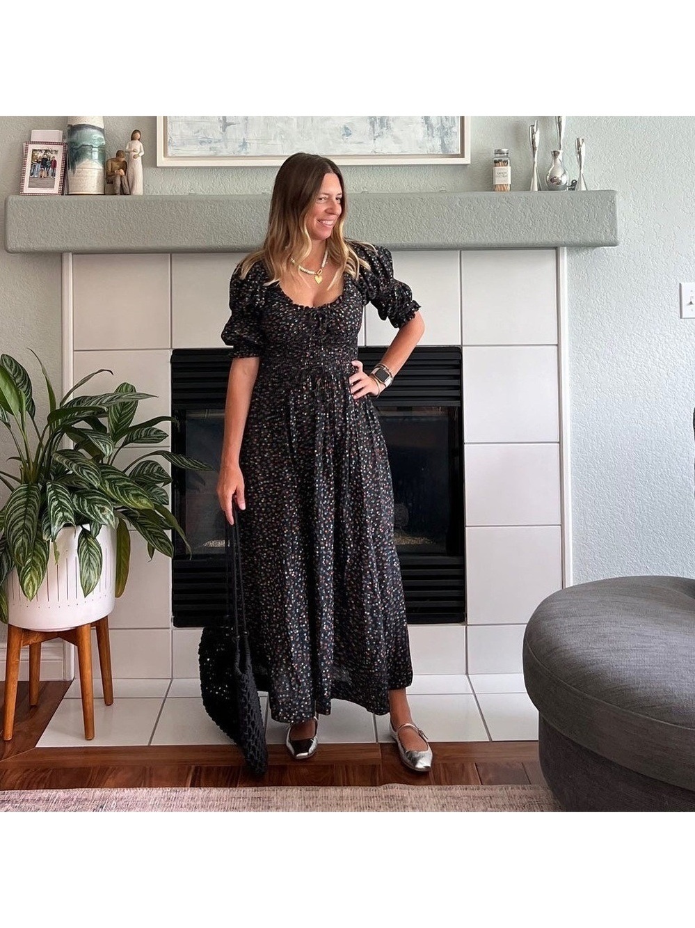 DÔEN Ischia dress in the Night Songbird Paisley Size XS
